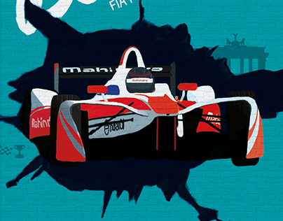Mahindra Racing – Berlin ePrix Poster