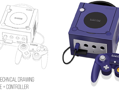 Gamecube Tecnical Drawing