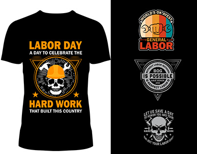 Labor Day Vintage T Shirt Design