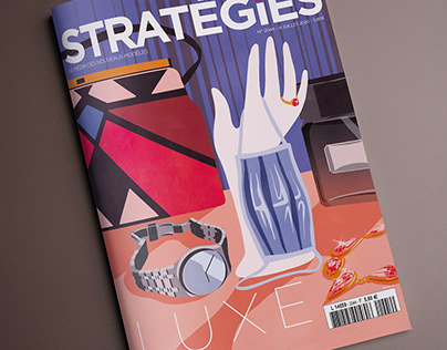 Stratégies spécial Luxe / magazine illustration