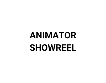 Project thumbnail - Animator Showreel