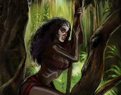 Queen of the jungle cover for Rpg book