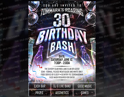 30 Birthday Bash Invitation