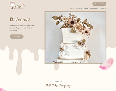 Website Design for MM Cake Company