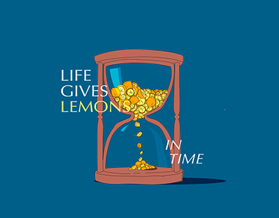 Lemons Hourglass Illustration