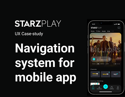 StarzPlay App Navigation System