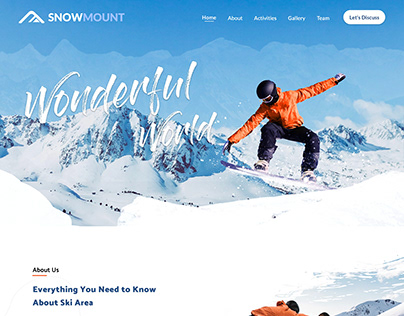 skiing Website Design