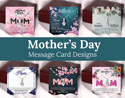 Mother's Day Message Card Designs For ShineOn