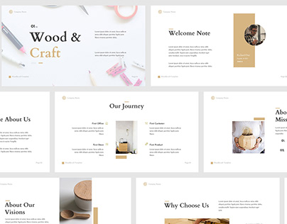 Wood & Craft Powerpoint Template