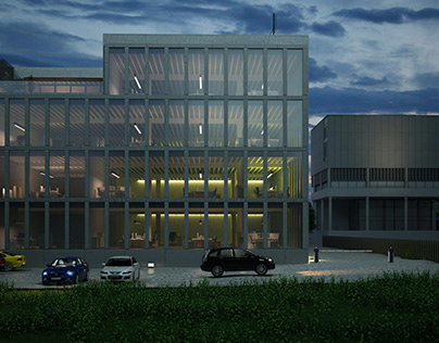 3D Exterior Rendering for commercial Building