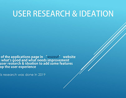 user research & ideation