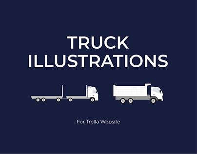 Truck Illustrations for Trella Website