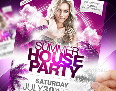 Summer House Party Flyer