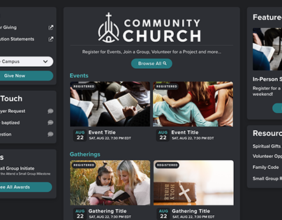 Community Church Dashboard