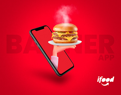 iFood Colombia Banner app brand design