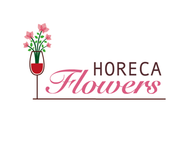 Horeca flowers logo design