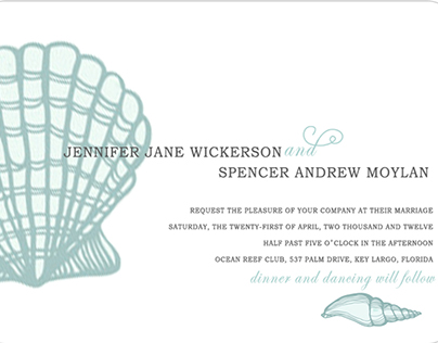 beach wedding invitation ideas