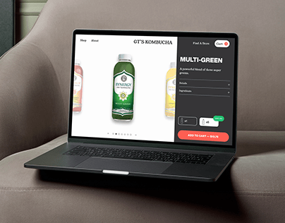 Product Page Concept — GT's Kombucha