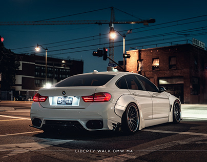 Liberty Walk BMW M4 photo montage (virtual tuning)