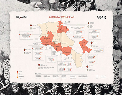 Armenian wine map