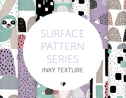Inky Texture // Surface Pattern Print Design