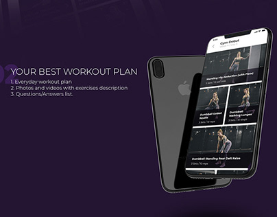 UI/UX design of the workout programs