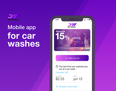 Mobile app for car washes.