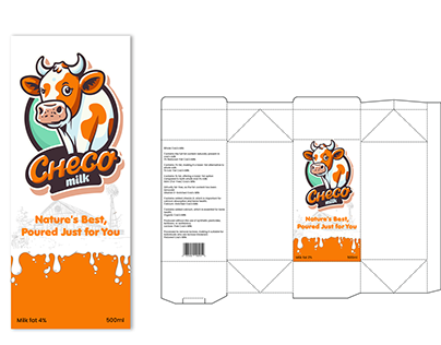 Milk Box Packaging Design