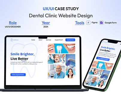 Dental Clinic Website Design(UX/UI Case Study)