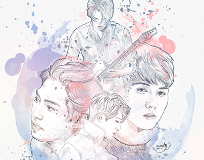 Fan art CNBLUE Lee Jong Hyun Birthday Project by O_indy