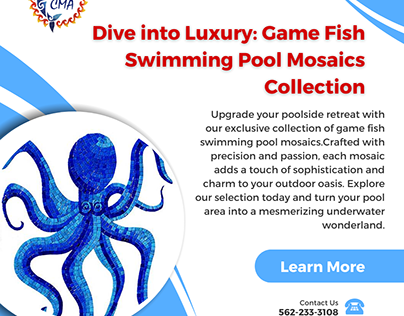 Game Fish Swimming Pool Mosaics Collection