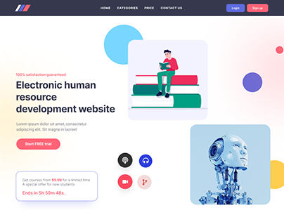 Electronic human resource development website