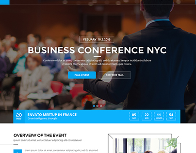 TheEvent - Conference Event Management Website Desiign