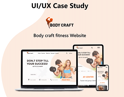 Fitness website UX / UI Case study