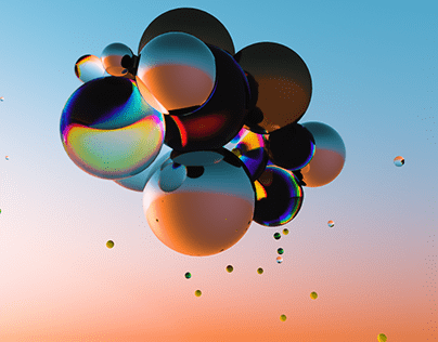 Reflective balloons in the sky