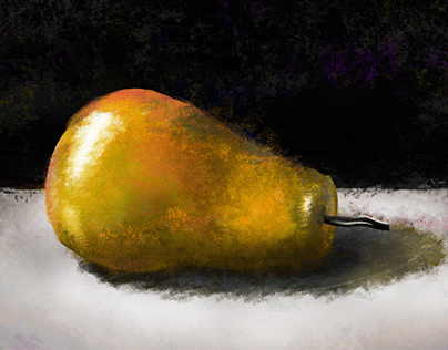 Pear Digital Oil Painting
