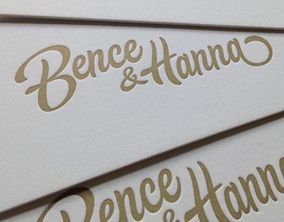 Custom Wedding Invitation Bence & Hanna
