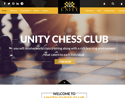 Unity Chess Club Website Design