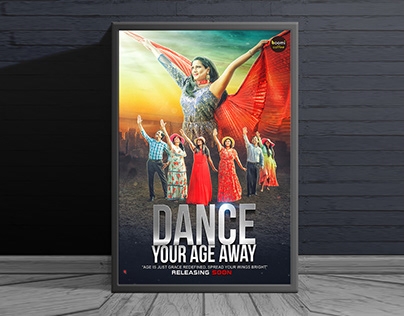 DANCE YOUR AGE AWAY Music Video Poster Design
