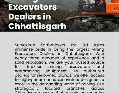Mining Excavators Dealers in Chhattisgarh