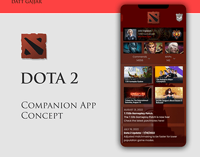 DOTA-2 Mobile companion app CONCEPT