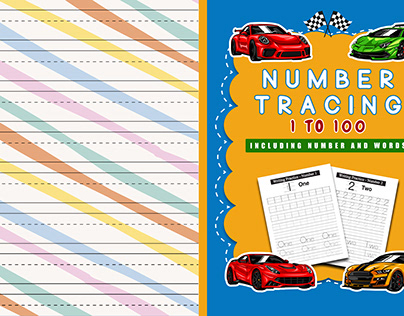 Number tracing activity book