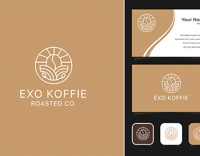 Rebranding logo - Exo Koffie @exokoffie