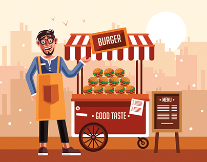 Burger-Street-Food-Cart-wit