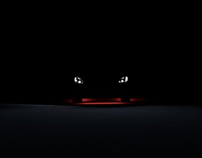 Chevrolet corvette in the dark