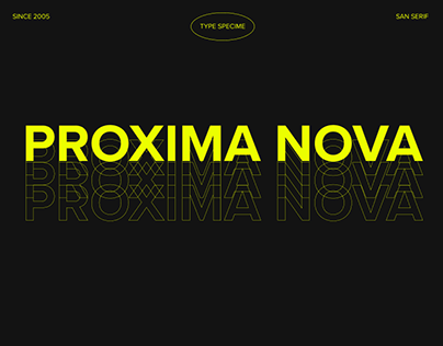 유예린_Proxima Nova Type Specime