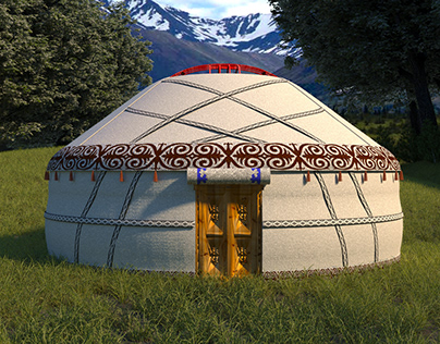 Full-detailed Kyrgyz Yurt