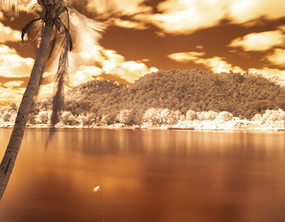 Mekong river in infrared