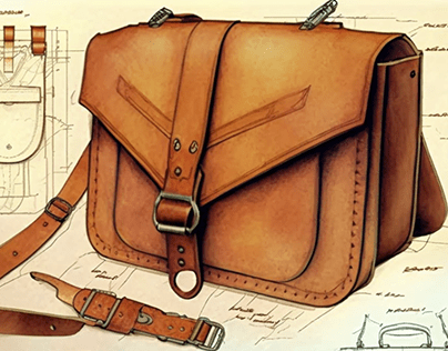 Leather messenger bags designs