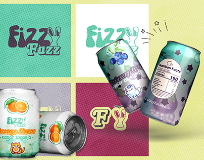 Fizzy Fuzz - Identidade Visual e design de embalagem